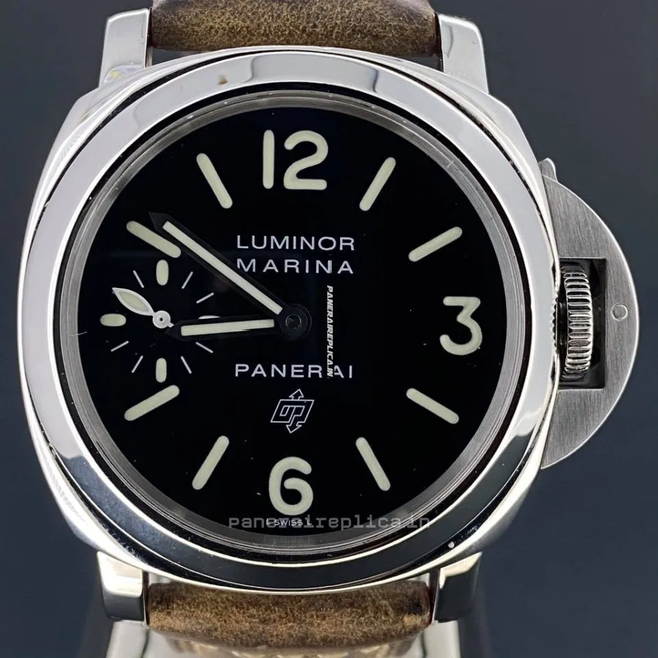 Well Made Replica Panerai Luminor Marina 44mm Steel Case Mens/unisex Manual Winding Watch