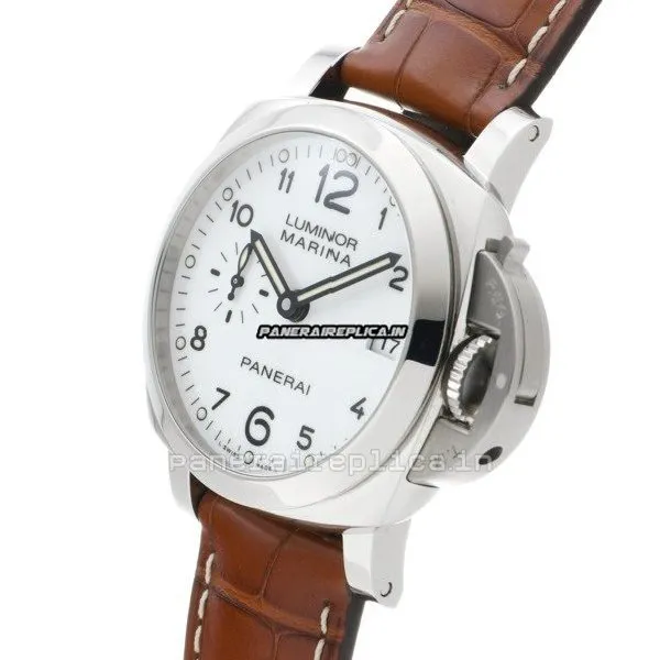 Alternative view of Luxury Replica Panerai Luminor Marina 42mm Steel Case Automatic Watch