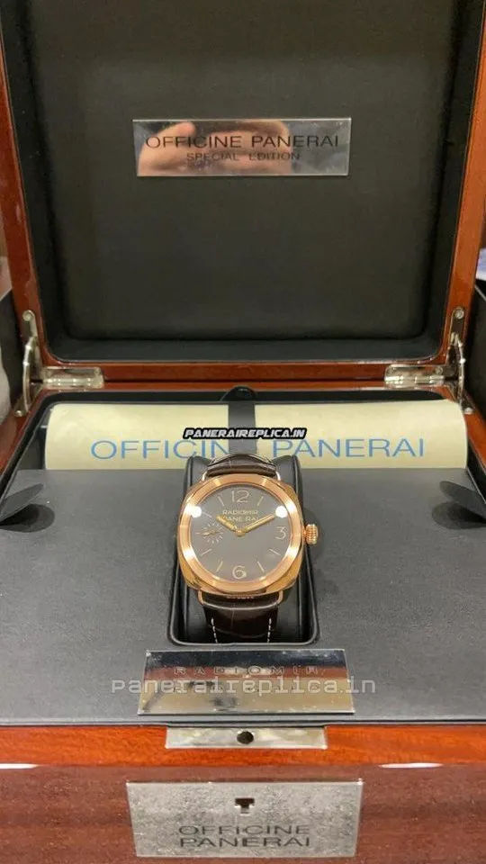 Stylish Replica Panerai Special Editions 47,00mm Rose Gold Case Mens/unisex Manual Winding Watch