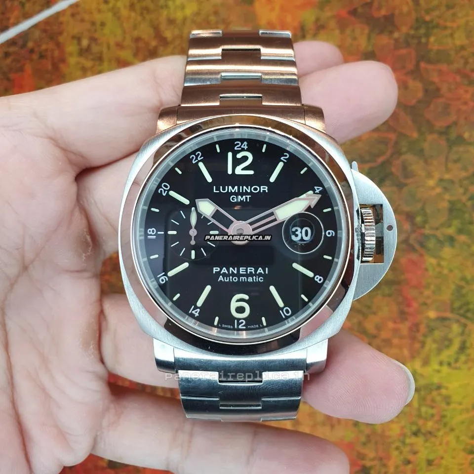 Cheap Replicas Panerai Luminor Gmt Automatic 44mm Steel Case Mens/unisex Automatic Watch