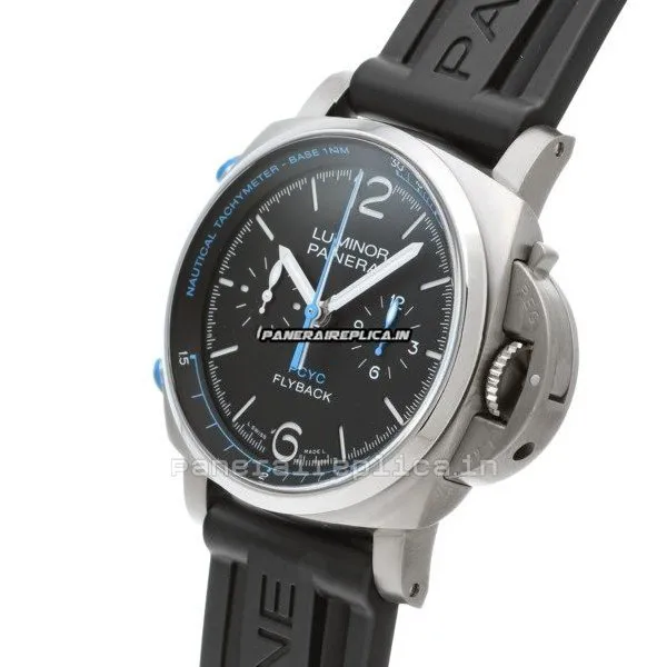 Alternative view of Popular Fake Panerai Luminor 44mm Titanium Case Automatic Watch