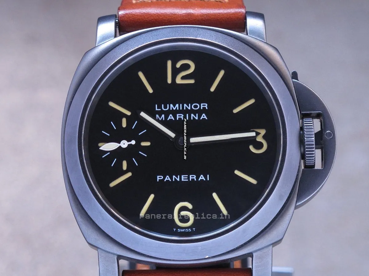 Neat Replica Panerai Luminor Marina 44mm Steel Case Mens/unisex Manual Winding Watch
