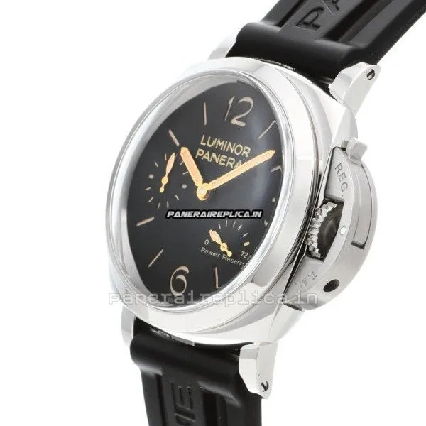 Alternative view of Cool Knockoff Panerai Luminor 1950 47mm Steel Case Manual Winding Watch