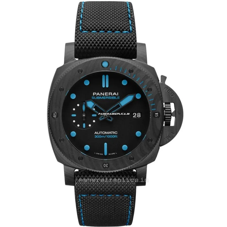 1:1 Replica Panerai Luminor Submersible 42mm Carbon Case Mens/unisex Automatic Watch