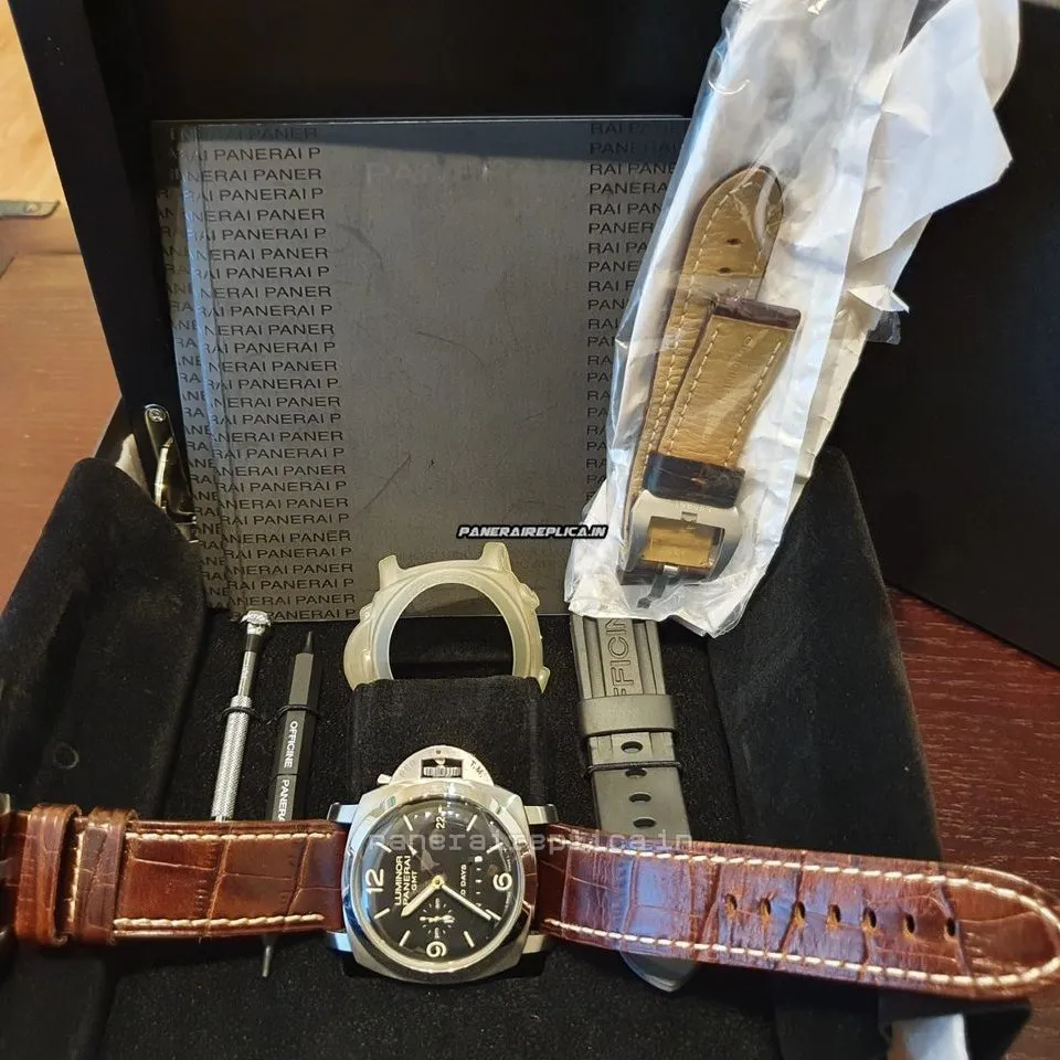 Alternative view of Good Fake Panerai Luminor 1950 44mm Steel Case Mens/unisex Automatic Watch