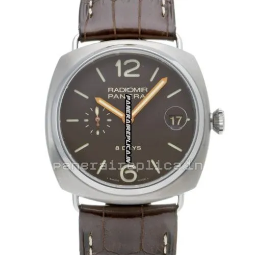 Superb Fake Panerai Radiomir 8 Days Gmt 45mm Titanium Case Manual Winding Watch