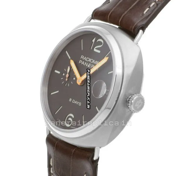 Alternative view of Superb Fake Panerai Radiomir 8 Days Gmt 45mm Titanium Case Manual Winding Watch
