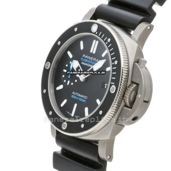 Alternative view of Incredible Copy Panerai Luminor Submersible 47mm Titanium Case Automatic Watch