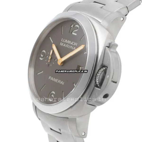 Alternative view of Reliable Knockoff Panerai Luminor Marina 44mm Titanium Case Automatic Watch
