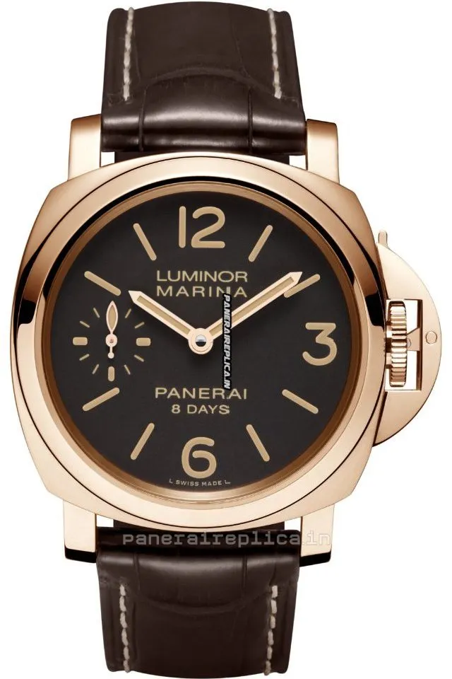 Excellent Replica Panerai Luminor Marina 44mm Rose Gold Case Mens/unisex Manual Winding Watch