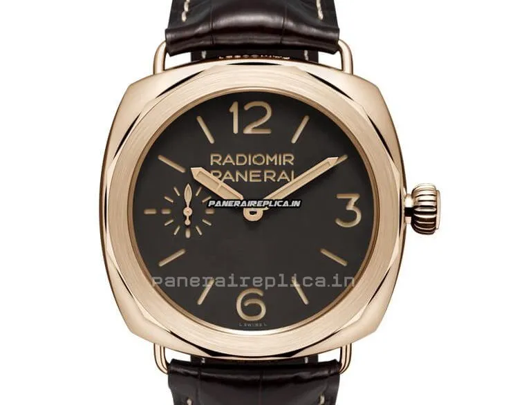 Amazing Replica Panerai Special Editions 47mm Rose Gold Case Mens/unisex Manual Winding Watch
