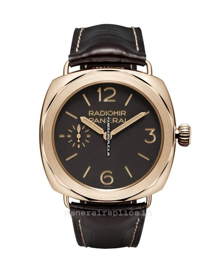 Alternative view of Amazing Replica Panerai Special Editions 47mm Rose Gold Case Mens/unisex Manual Winding Watch