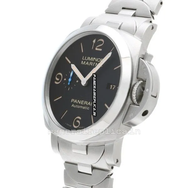 Alternative view of Attractive Replica Panerai Luminor Marina 44mm Steel Case Automatic Watch