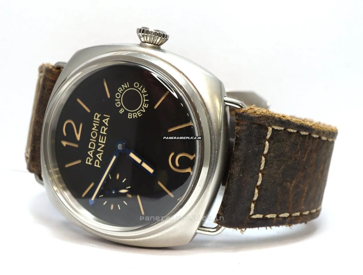 Alternative view of Top Knockoff Panerai Radiomir 8 Days Gmt 45mm Steel Case Mens/unisex Manual Winding Watch