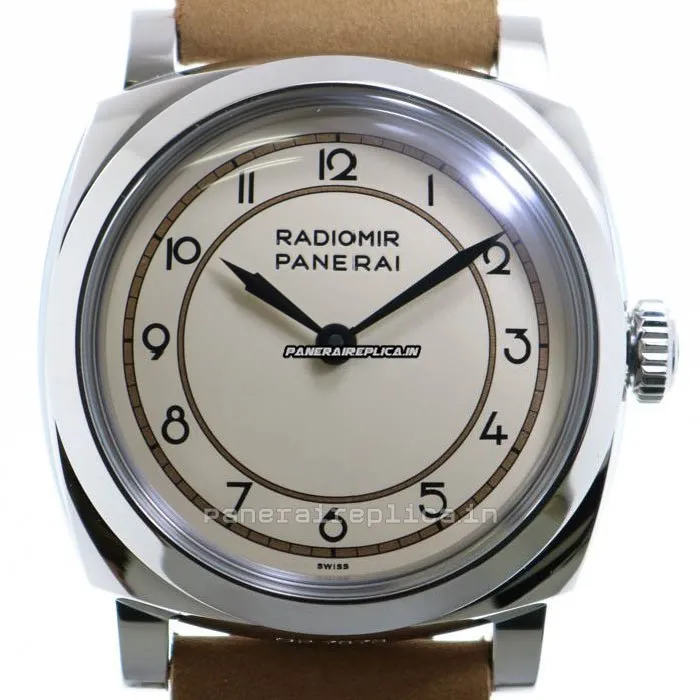 Alternative view of Ideal Imitation Panerai Radiomir 47mm Steel Case Mens/unisex Manual Winding Watch