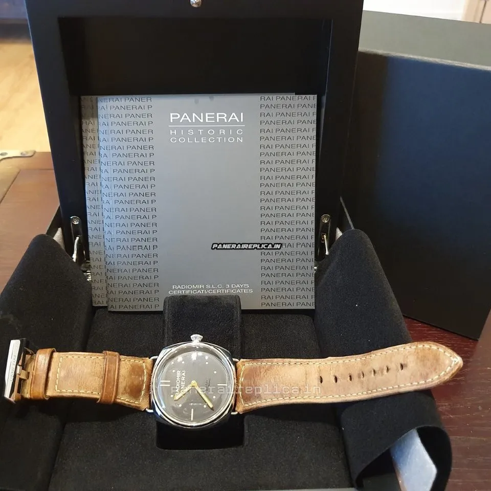 Alternative view of Perfect Replica Panerai Radiomir 3 Days Gmt 47mm Steel Case Mens/unisex Manual Winding Watch
