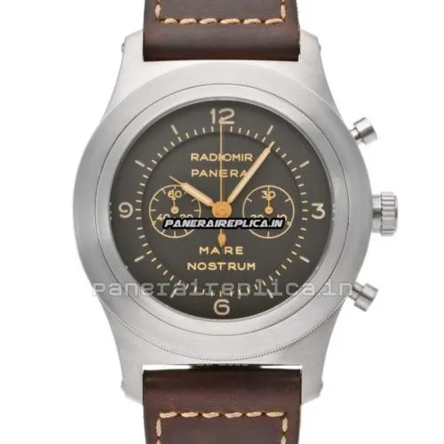 Remarkable Replica Panerai Mare Nostrum 52mm Titanium Case Manual Winding Watch