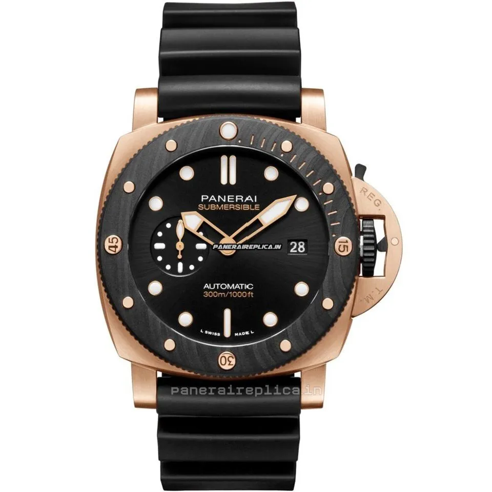 Incredible Fakes Panerai Panerai Watches 44mm Rose Gold Case Mens/unisex Automatic Watch