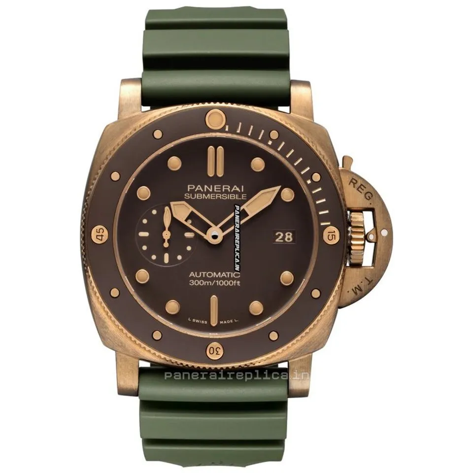 Beautiful Fake Panerai Luminor Submersible 47mm Bronze Case Mens/unisex Automatic Watch