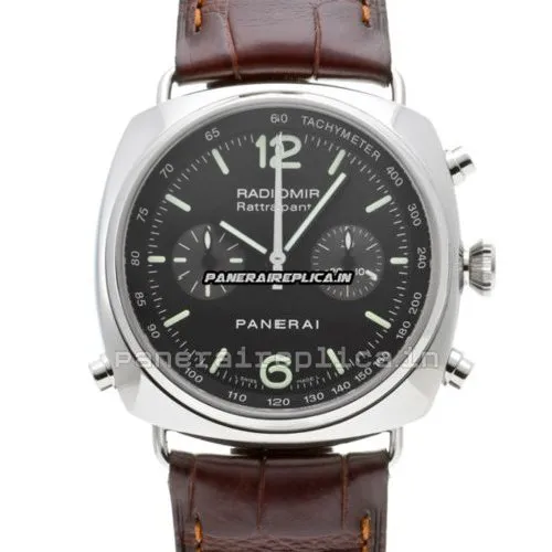 Exquisite Clone Panerai Radiomir Rattrapante 45mm Steel Case Automatic Watch