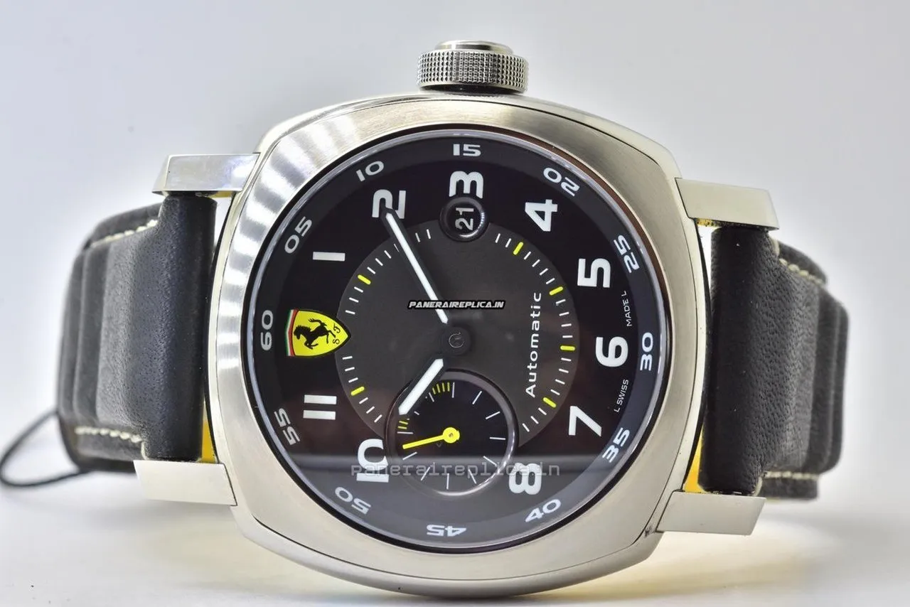 Defect Knockoff Panerai Ferrari 45mm Steel Case Mens/unisex Automatic Watch