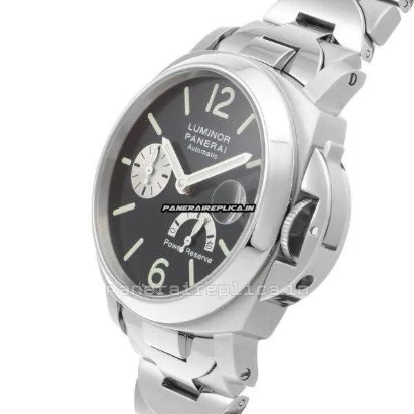 Alternative view of Excellent Replica Panerai Luminor Power Reserve 40mm Steel Case Automatic Watch