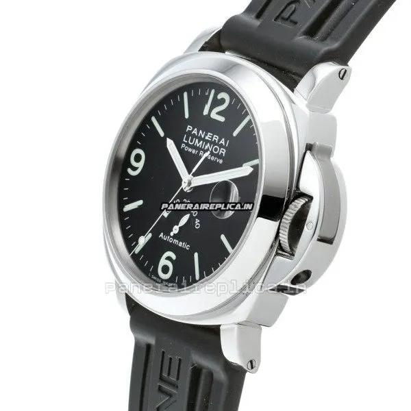 Alternative view of Pleasing Replicas Panerai Luminor Power Reserve 44mm Steel Case Automatic Watch
