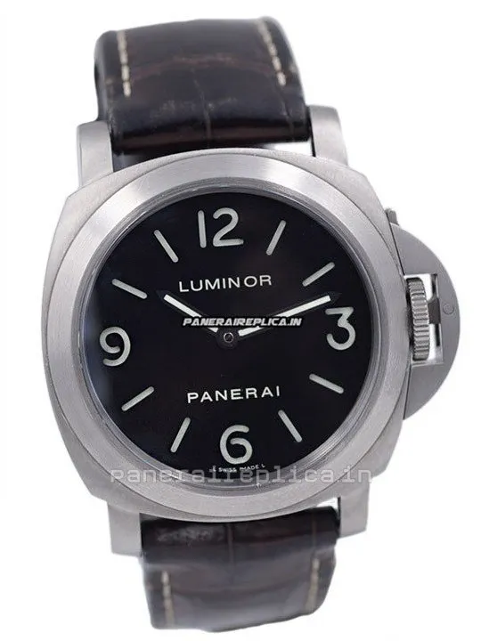 Alternative view of Fantastic Replica Panerai Luminor Base 44mm Titanium Case Manual Winding Watch