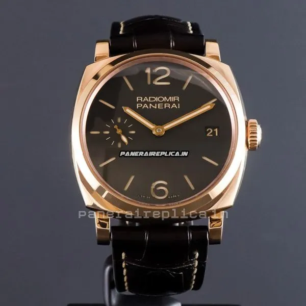 Alternative view of Reliable Fakes Panerai Radiomir 1940 47mm Rose Gold Case Mens/unisex Manual Winding Watch