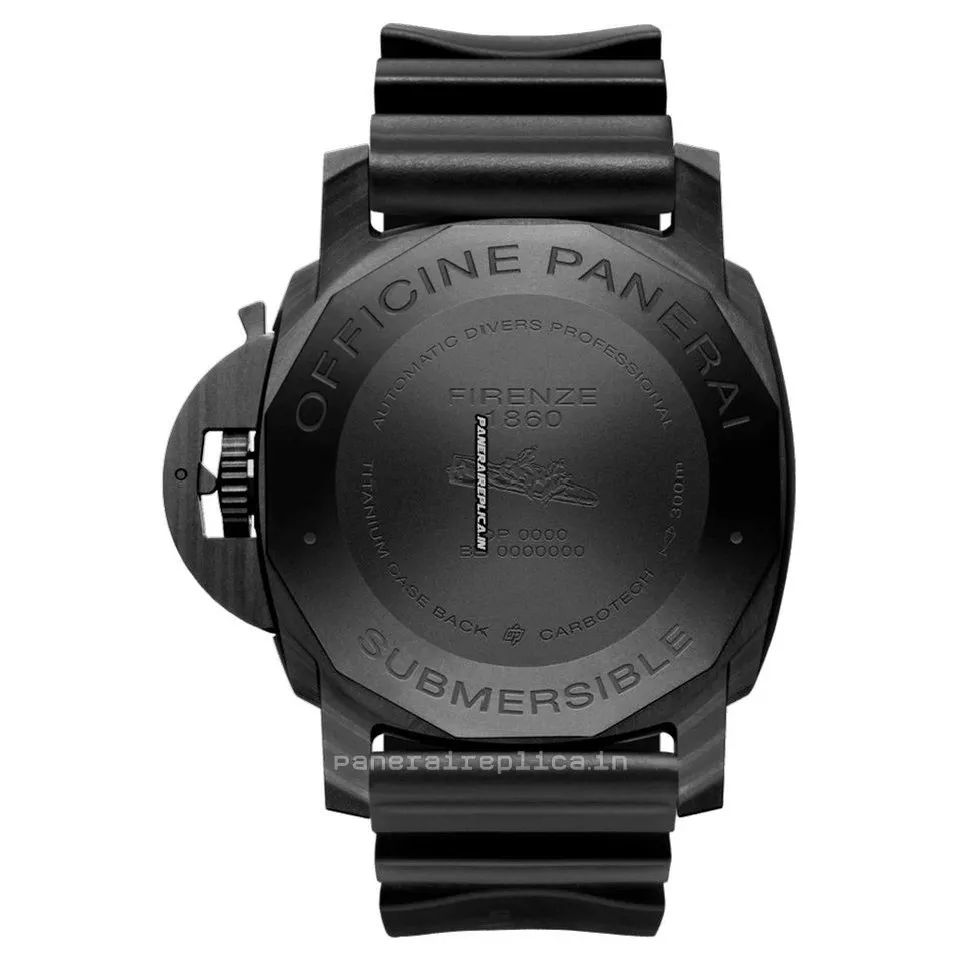 Alternative view of Terrific Copy Panerai Luminor Gmt Automatic 47mm Carbon Case Mens/unisex Automatic Watch