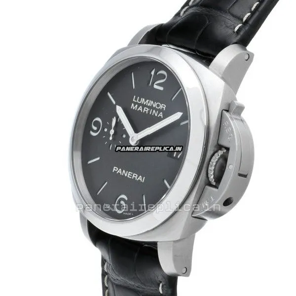 Alternative view of Excellent Replica Panerai Luminor Marina 44mm Steel Case Automatic Watch
