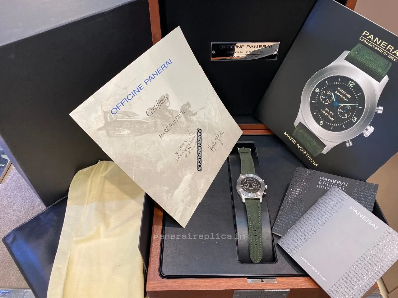 Alternative view of Terrific Imitation Panerai Mare Nostrum Steel Case Mens/unisex Manual Winding Watch