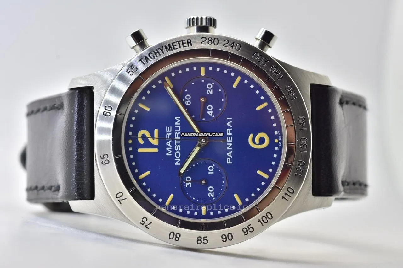 Durable Clone Panerai Mare Nostrum 42mm Steel Case Manual Winding Watch