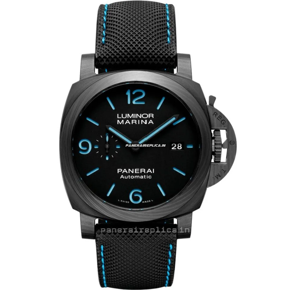 Incredible Clone Panerai Panerai Watches 44mm Carbon Case Mens/unisex Automatic Watch