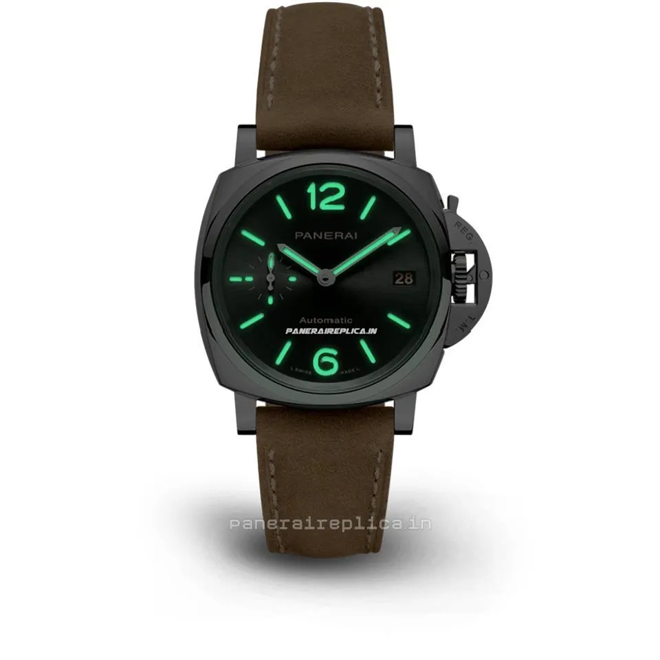 Alternative view of Mind-boggling Imitation Panerai Luminor Due 38mm Steel Case Mens/unisex Automatic Watch