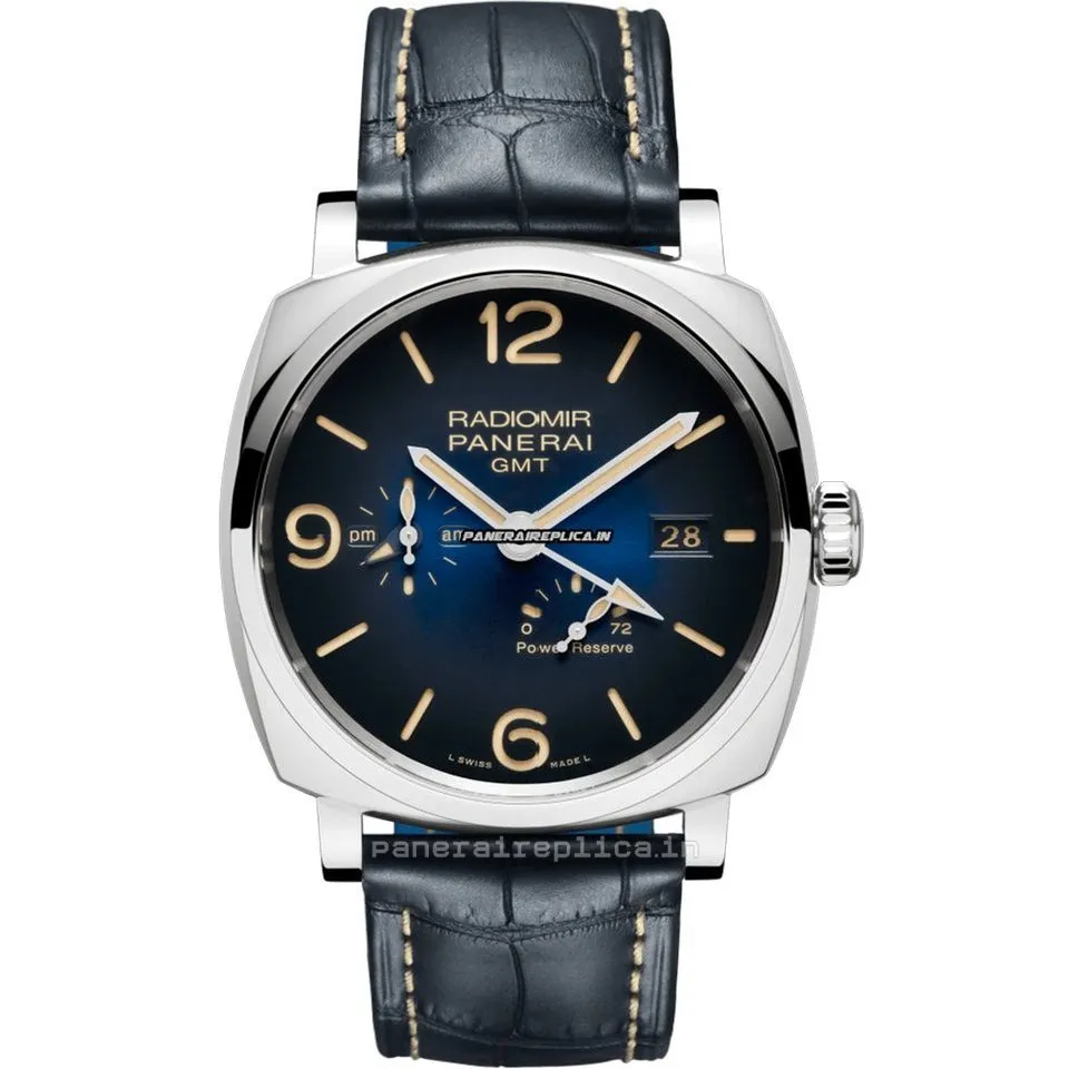 Wonderful Fake Panerai Radiomir Gmt 45mm Steel Case Mens/unisex Automatic Watch