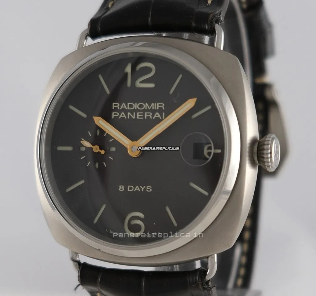 Alternative view of Best Knockoff Panerai Radiomir 8 Days Gmt 45mm Titanium Case Mens/unisex Manual Winding Watch