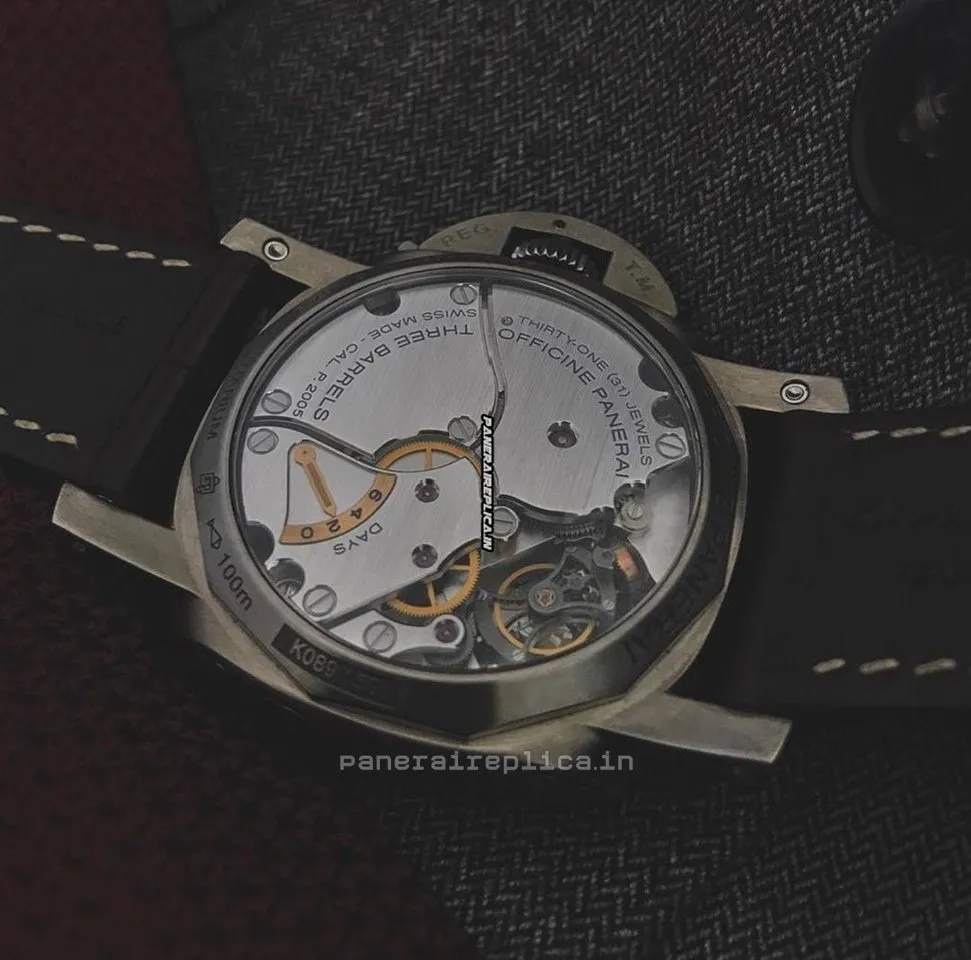 Alternative view of High Quality Replicas Panerai Luminor 1950 Titanium Case Mens/unisex Manual Winding Watch