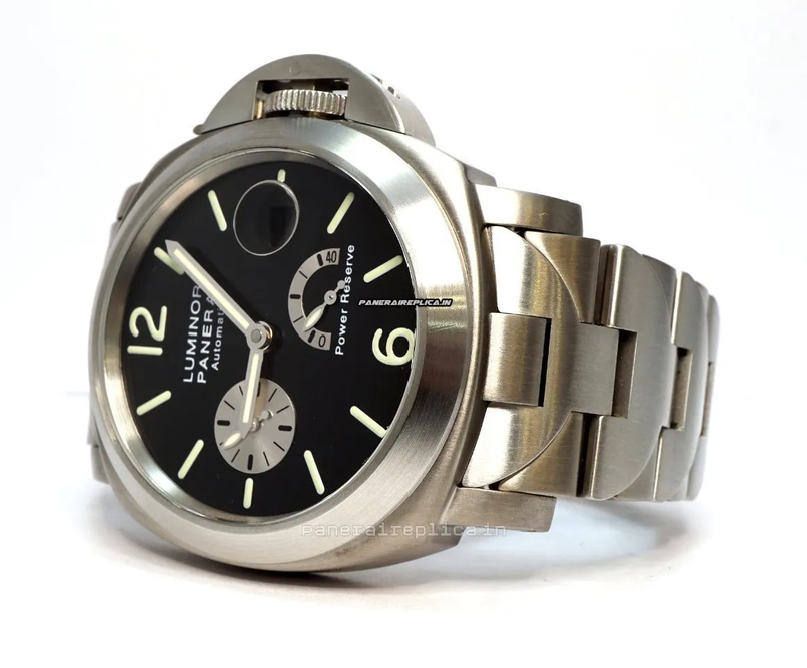 Alternative view of High Quality Copy Panerai Luminor Power Reserve 44mm Titanium Case Mens/unisex Automatic Watch