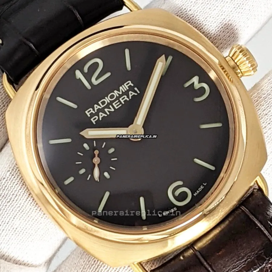 Mind-boggling Fake Panerai Radiomir 42mm Rose Gold Case Mens/unisex Manual Winding Watch