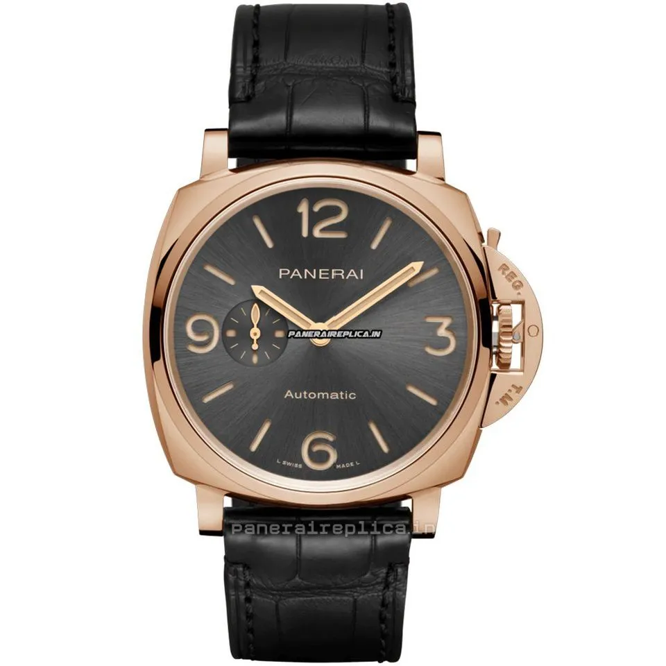 Perfect Copy Panerai Luminor Due 45mm Red Gold Case Mens/unisex Automatic Watch