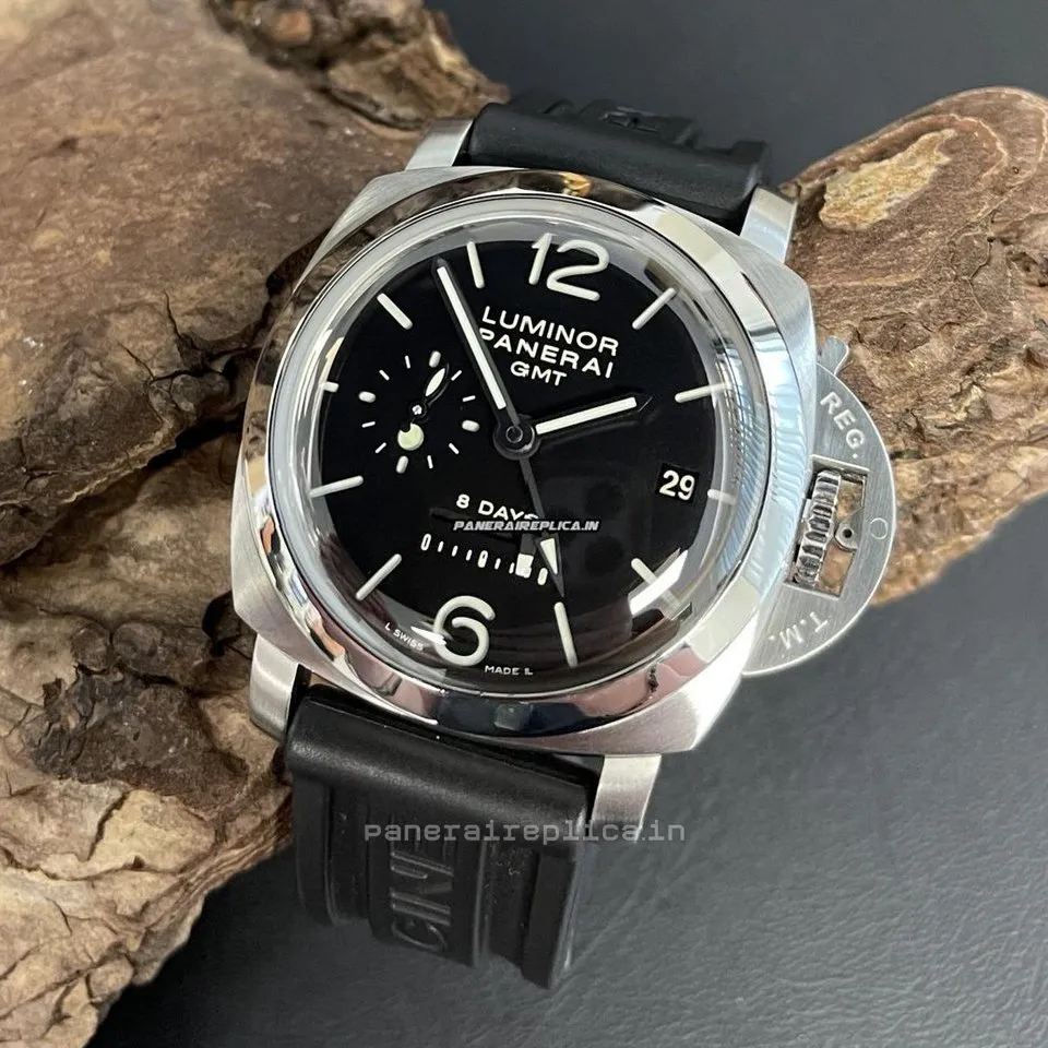 Alternative view of Ideal Replica Panerai Luminor 1950 44mm Steel Case Manual Winding Watch