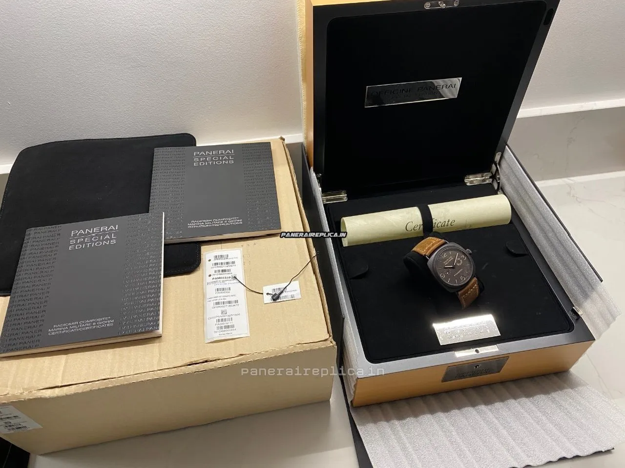 Alternative view of Wonderful Replicas Panerai Special Editions 47mm Ceramic Case Mens/unisex Manual Winding Watch