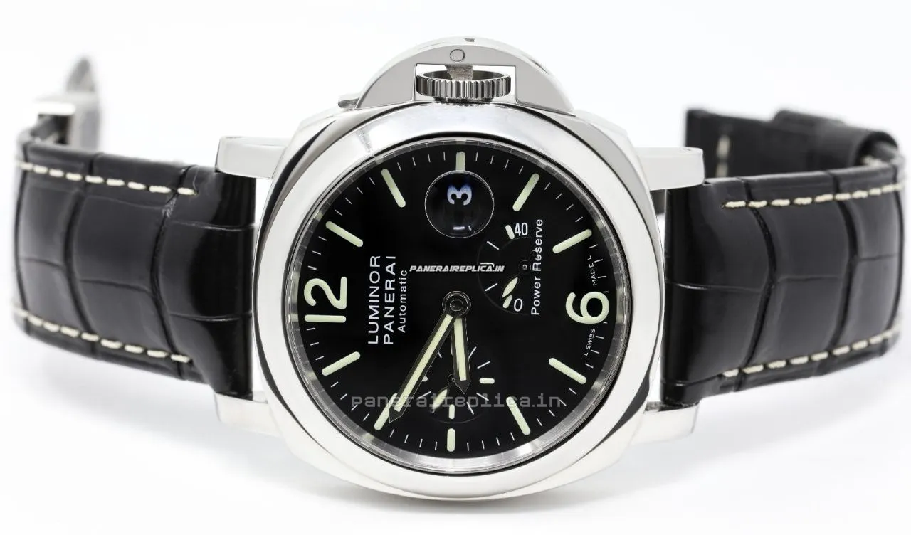 Alternative view of Beautiful Copy Panerai Luminor Power Reserve 44mm Steel Case Mens/unisex Automatic Watch