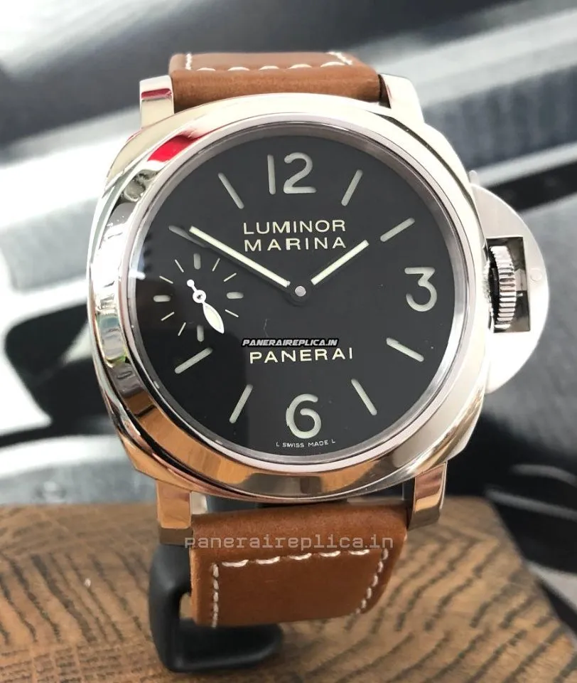 Alternative view of Fabulous Imitation Panerai Luminor Marina 44mm Steel Case Mens/unisex Manual Winding Watch