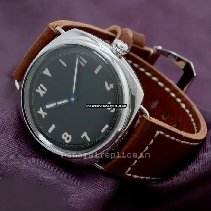 Alternative view of Lovely Copy Panerai Special Editions 47mm Steel Case Manual Winding Watch