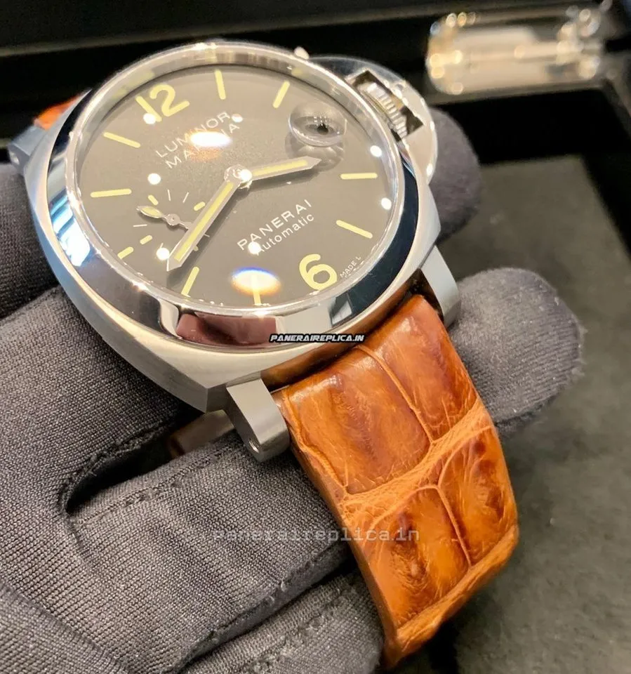 Alternative view of Pleasing Fakes Panerai Luminor Marina 40mm Steel Case Mens/unisex Automatic Watch