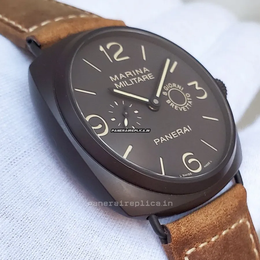 Alternative view of High Quality Fake Panerai Special Editions 47mm Ceramic Case Mens/unisex Manual Winding Watch
