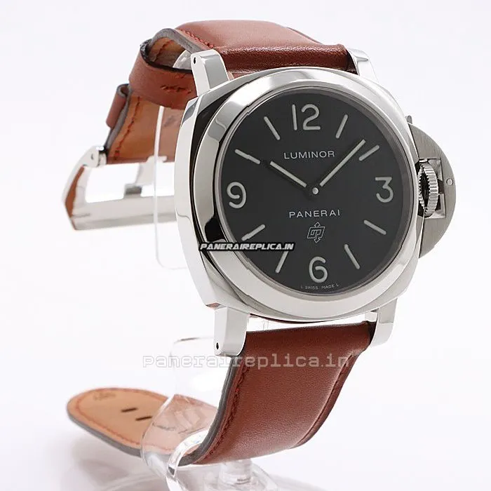 Alternative view of Great Clone Panerai Luminor Base 44mm Steel Case Manual Winding Watch