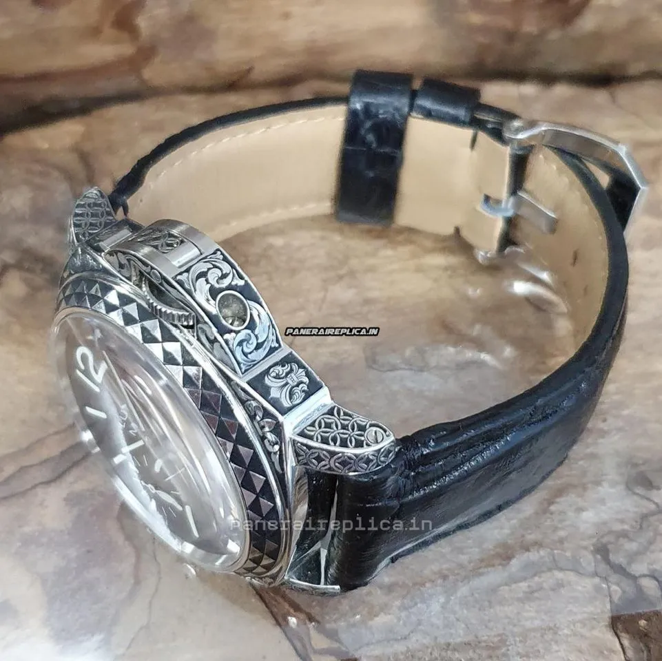 Alternative view of Mind-boggling Copy Panerai Panerai Watches 44mm Steel Case Manual Winding Watch